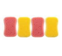 Tofficu 4pcs Bath Sponges Skin-Friendly Massaging Sponge for Home and Bathroom Use Exfoliating Bathing Tools in Assorted Colors Random Color