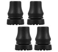 Tofficu 4pcs Cane Accessories Cane Tip Covers Rubber Anti-Slip Easy Installation Enhanced Comfort Inner Diameter 19mm Walking Stick Tips for Seniors