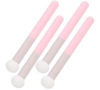 Tofficu 4pcs Cosmetics Concealer Sponge Mushroom Brush Multi-functional Suitable for Dry and Wet Applications Pink Makeup Tool for Valentine's Day