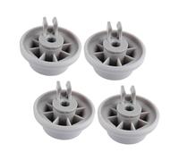 Tofficu 4pcs Dishwasher Lower Rack Wheels Replacement for Major Brands 165314 Dishwasher Parts Accessory Roller Set Compatible with Appliance Trim Kits