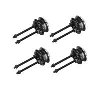 Tofficu 4Pcs Dual Push Toilet Flush Button Replacement for Water Tank Cover Durable PP Material with Electroplated Surface Easy Installation Bathroom Cistern Repair Accessory Random Color