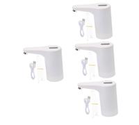Tofficu 4pcs Electric Water Bottle Pump Dispenser for Bottled Water USB Rechargeable for Home Office Camping Use