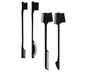 Tofficu 4pcs Eyebrow Brush Small Eyebrow Brush Combs 6.92x0.71x0.20in and Comb Design Abs Material Beautiful Charming Style for Daily Life