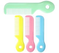 Tofficu 4pcs Hair Comb Safety Combs round Teeth Simple Design Abs Material Easy to Carry Massaging The Scalp for Babies Shower