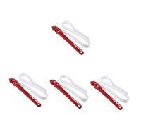 Tofficu 4pcs Heavy Duty Aluminum Canvas Strap Wrench Multi Purpose Oil Filter Removal Tool for Plumbing Maintenance Durable Lightweight Handheld Wrench for Mechanics and DIY Enthusiasts