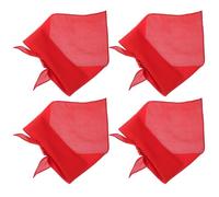 Tofficu 4pcs Large Dog Bandanas for Outdoor Use, Comfortable Polyester Triangular Scarves, Wear-resistant and Washable, for Pet Parties and Meals