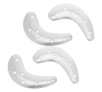 Tofficu 4pcs Metal Heel Tap Shoe Sole Heel Savers for Work Shoes and Boots with Iron Material and Screws in Urban Environments Providing Enhanced Traction and Professional-Grade Repair