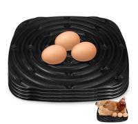 Tofficu 4Pcs Nesting Box Liners Washable High-Density Sponge Nesting Pads Black Poultry Nest Box Pads No Rolling Eggs Chicken Coop Bedding for Hens