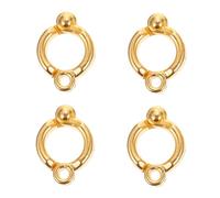 Tofficu 4pcs Parrot Foot Rings Metal Opening Bird Leg Rings Flying Training Foot Circles Stainless Steel Size 8 for Outdoor Bird Supplies