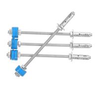 Tofficu 4pcs Silent Operation Air Conditioning Wedge Anchors Galvanized Dampening Hangers with Vibration Isolation and Noise Reduction for Central Indoor Units