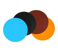 Tofficu 4pcs Silicone Microwave Oven Turntable Mats Set, Heat Resistant Non-slip Placemat for Hot Pot, Multi-color Kitchen Table Protector, High Temperature Silicone Trivets for Cooking