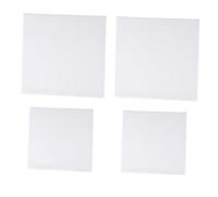 Tofficu 4pcs Square Stretched Canvas Solid Wood Frame Water-Resistant Cotton Painting Canvas for Artists for Oil and Acrylic Painting Suitable for Beginners and Professionals