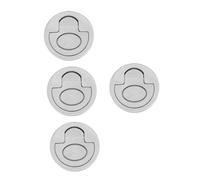 Tofficu 4pcs Stainless Steel Recessed Hatch Pull Handle Flush Lift Handle for Boat Decks Cabinets Sliding Doors with Polished Surface and Secure Grip