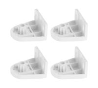 Tofficu 4pcs Triangular Blind Mounting Brackets for Double Roller Shades, Pvc Window Shade Corner Bracket Replacement, Roller Blind Wall Support Hardware for Home Curtains