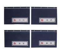 Tofficu 4pcs Vintage Chinese Style Blank Notebooks with Ancient Script Cover, Paper Material, Sturdy for Sketch and Back to School Supplies, for Calligraphy, Notes, and Journaling