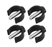 Tofficu 4pcs Walking Cane Accessories C-Shaped Clamp Clips for Φ22mm Tubes M6x28mm Non-Slip Locking Pins Mobility Aid Replacement Parts for Walking Sticks and Crutches