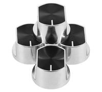 Tofficu 4pcs Zinc Alloy Stove Knob Switch Replacement Cooktop Burner Control Knob Part for Gas Range Replacement Handles