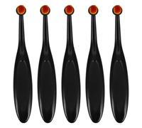 Tofficu 5 Pcs Ink Blending Brush Set Mini Craft Brushes with Soft Bristles for Card Making Drawing Paper Background Stamping Small Ink Mixing Tools