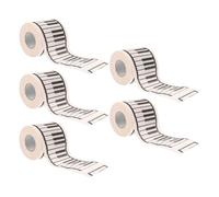 Tofficu 5 Rolls Piano Printing Tissue Toilet Tissues Rolls Bulk Creative Artistic Piano-Shaped Paper Gentle on The Skin Banquet Bathroom Music Enthusiasts