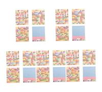 Tofficu 5 Sets Diamond Dots Stickers Small Number Adhesive Decals Round Number Decals for Decor