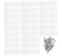 Tofficu 50 Sets Drawer Anti-Slip Sheet Slide Rail Stopper Reusable Furniture Stoppers Dresser Drawer Repair Tool Plastic Transparent