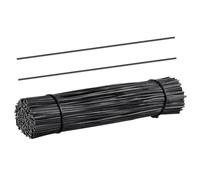 Tofficu 500Pcs 6 Inch Reusable Plastic Coated Wire Ties for Cable Management Garden Plants Food Bags Heavy Duty Cord Ties for Indoor and Outdoor Use