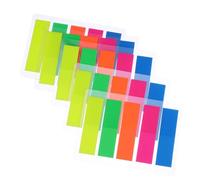 Tofficu 500pcs Bright Color Sticky Page Markers Self-stick Memo Notes with Clear Writing and Adhesive for School Office Book Annotation and Page Organization