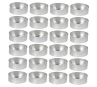 Tofficu 50PCS Aluminum Tea Light Cup Holders for Candle Crafts Making High Temperature Resistant Metal Candle Shells for DIY Scented Tealights and Gift Giving