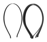 Tofficu 50pcs Blank Stainless Steel Hair Hoops for DIY Projects Durable Plain Hair Accessories for Women Create Unique Styles