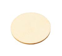 Tofficu 50pcs Natural Unfinished Round Wood Pieces DIY Craft Discs for Painting Scrapbooking Wedding Ornaments Home Decoration and Gift Tags