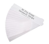 Tofficu 50Pcs Ruled Sentence Strips Double-Sided Writing Strips for Handwriting Practice for Students Teachers Classroom and Home Use Xin