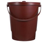 Tofficu 5l Swing Top Trash Can with Handle, Portable Tea Dregs Disposal Bucket with Lid, Small Waste Paper Basket for Household and Outdoor Use