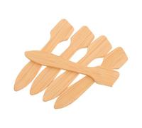 Tofficu 5pcs Bamboo Face Mask Spatulas Set, Makeup Mixing Spoons and Facial Mask Scoop, Natural Cosmetic Tools for Skincare Application and Treatment