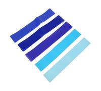Tofficu 5pcs Elastic Chair Bands for Classroom with Fidgety Feet Gradient Blue Stretchy Seating Straps Easy to Install Leg Resistance Bands for Standard Chairs Sensory Support