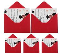 Tofficu 5pcs Graduation Thank You Cards Paper with Unique Styles and Ample Space for Personal Messages, Fade-resistant Design for Graduation Party Favors and College Grad Celebrations