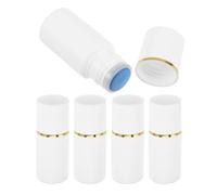 Tofficu 5pcs Plastic Lotion Container Liquid Cosmetic Bottle 20ml Refillable Sponge Head Applicator Bottle Smooth Even Application Portable Elegant Stylish Design for Daily Home Care