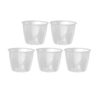 Tofficu 5pcs Plastic Rice Measuring Cup Container 160ml Easy to Clean Accurate Measurement Kitchen Use for Rice Flour and Soup Making