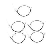 Tofficu 5pcs Replacement Brake Cable Parts for Wheelchair and Rollator, Outdoor Ready Universal Fit Brake Cables Made of Steel Wire and Rubber for Seniors and People with Disabilities