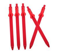 Tofficu 5pcs Ribbon Shaped Ballpoint Pens Portable Writing Pens with Smooth Ink Flow Comfortable Grip for Students Office Charity Fundraising Support Cancer Awareness