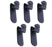 Tofficu 5pcs Self-Adhesive Umbrella Hooks for Car and Porch, Strong Stickiness, Space-Saving Black Pp Clips for Hanging Umbrellas and Car Stuff, Portable Home Tool for Organised Storage