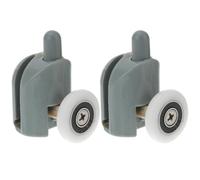 Tofficu 5Pcs Shower Door Rollers 1.77 Inch Sliding Door Wheels Replacement Pulley Runners for Bathroom Glass Doors Smooth Operation Durable Sliding Shower Door Rollers
