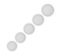 Tofficu 5pcs Silicone Piggy Bank Bottom Stoppers Set - Round Rubber Coin Bank Plugs for Saving Box Repair and Replacement, Compatible with Ceramic Money Saving Jars