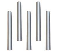 Tofficu 5pcs Silver Manicure Pen Caps Zinc Alloy Lightproof Brush Pen Covers Suitable for 8-9mm Inner Diameter Protect and Extend Service Life for Nail Salon Use