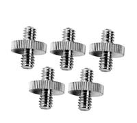 Tofficu 5pcs Stainless Steel Tripod Screw Adapter Kit to Threaded Mounting Screws Converter for Camera Monopod Telescope Ball Head Accessories