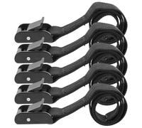 Tofficu 5pcs Umbrella Fixing Straps Wind Stabilizer Patio Umbrella Tie Straps Wear-resistant Pp Material Black for Gardens and Pre-marriage Outdoor Use