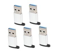 Tofficu 5pcs USB C Adapter USB to Type C Converter High Speed Data Transfer Compact Portable for Laptop Power Bank