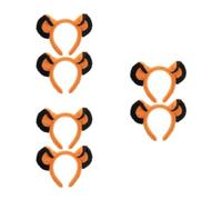 Tofficu 6 Pcs Cute Lion Ears Headband for Adults Unisex Plush Cloth Material with Portable and Easy Storage Features for Cosplay and Festival Theme Parties