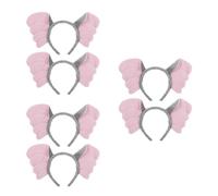 Tofficu 6 Pcs Elephant Ears Headband for Women Lightweight Cloth Animal Hairband with Iron Frame, Easy Transformation Cartoon Style Headpiece Suitable for Holiday Festivals and Carnival