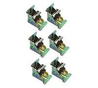 Tofficu 6 pcs Self Locking Folding Table Leg Brackets Spring Activated Support Frame Hinges for Furniture Legs Space Saving Design for Home and Retail Use