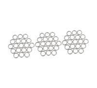 Tofficu 60 Pcs Zinc Alloy Split Rings Open Jump Rings for Jewelry Making and Keychains Durable Resistant Silver for Crafting and Repairs